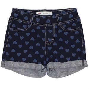✨HP✨ Levi’s Knit Shorts Sparkle Hearts Girls 6X